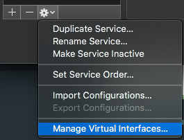 macOS Manage Virtual Interfaces